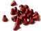 20 11mm Dark Red Wooden Bell Beads Vintage Wood End Beads Loose Bell Shaped Beads